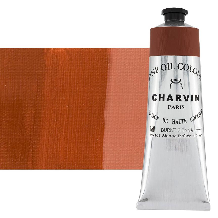 Charvin Fine Oil Paint, Burnt Sienna - 150ml