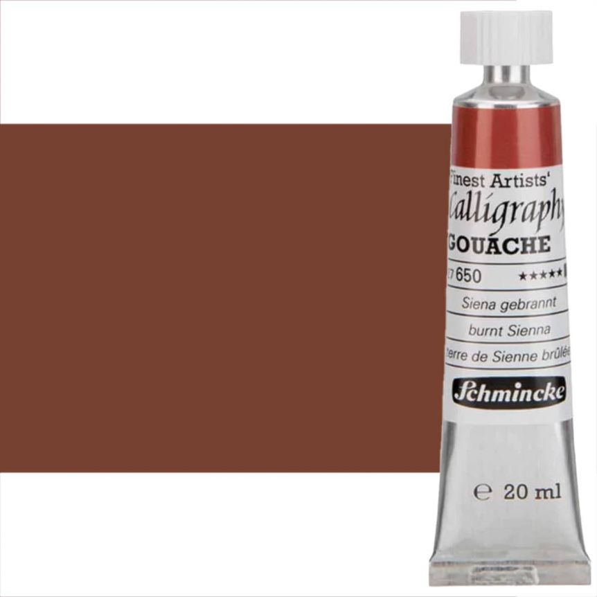 Schmincke Calligraphy Gouache Burnt Sienna, 20ml Tube
