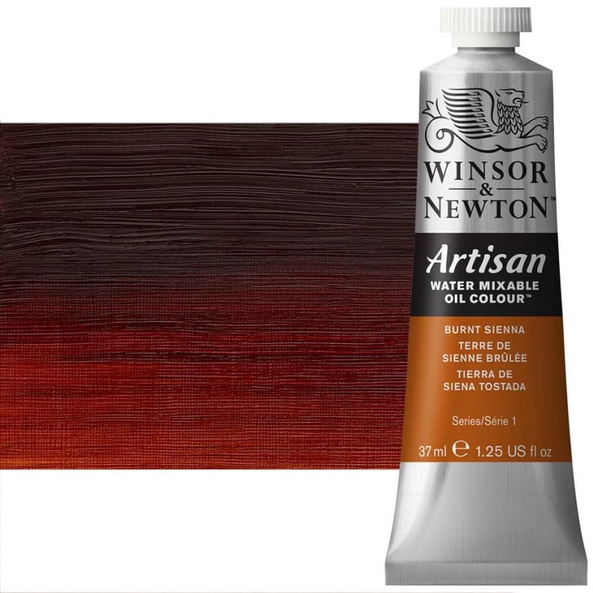 Winsor & Newton Artisan Water Mixable Oil Color - Burnt Sienna, 37ml Tube
