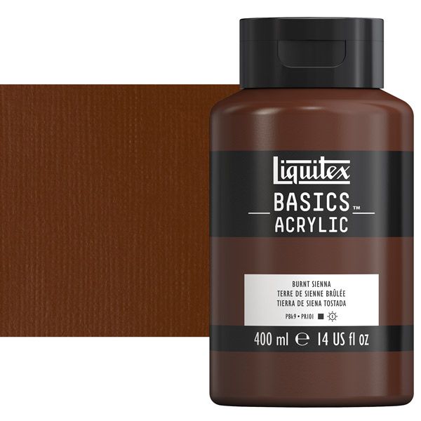 Liquitex Basics Acrylic Paint Burnt Sienna 400ml