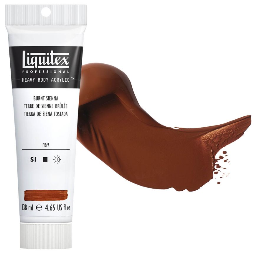 Liquitex Heavy Body Acrylic - Burnt Sienna, 4.65oz Tube