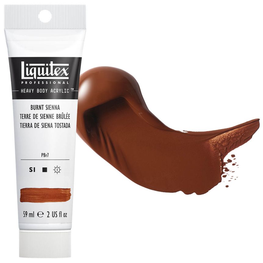 Liquitex Heavy Body Acrylic - Burnt Sienna, 2oz Tube