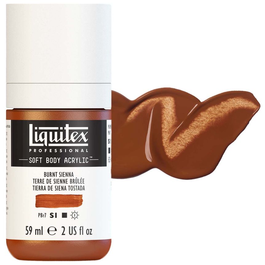 Liquitex Professional Soft Body Acrylic - Burnt Sienna, 2oz Bottle
