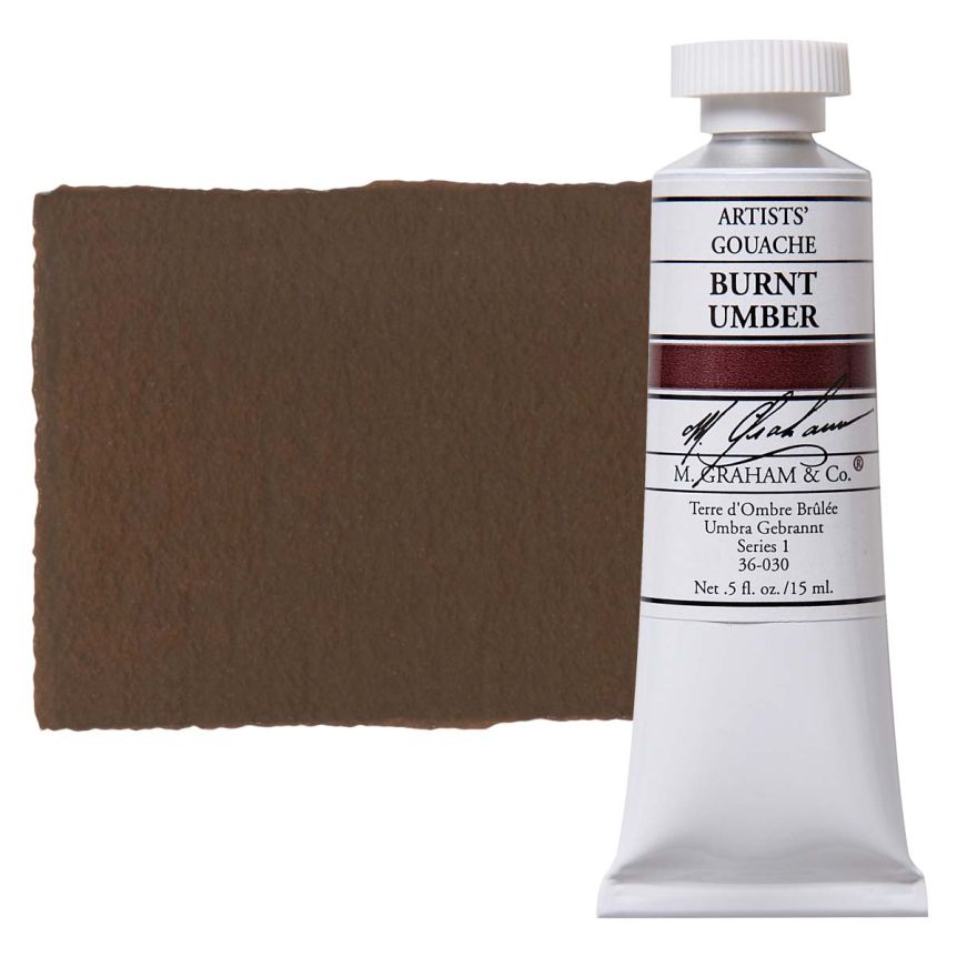 M. Graham Artists Gouache 15ml - Burnt Umber