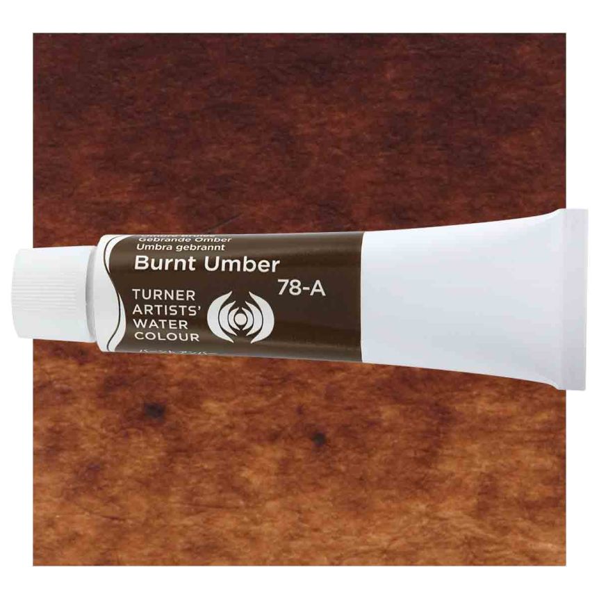 Turner Professional Watercolor - Burnt Umber, 15ml Tube