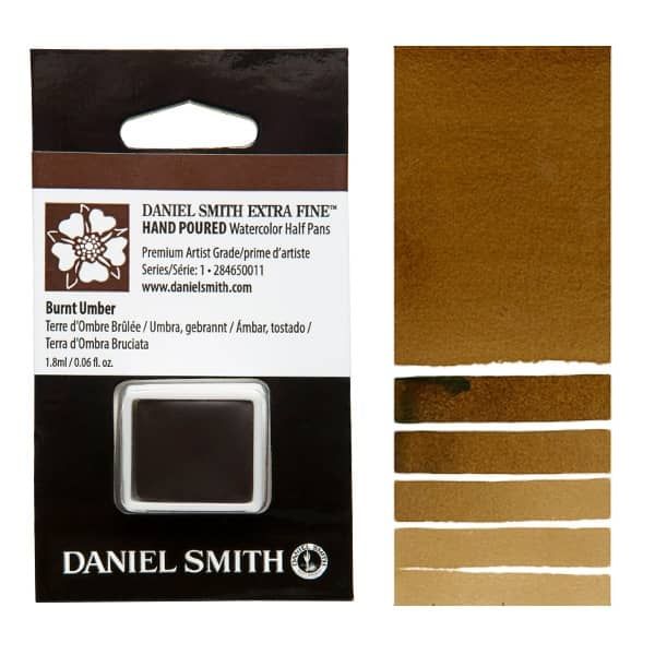 Daniel Smith Watercolor Half Pan Burnt Umber