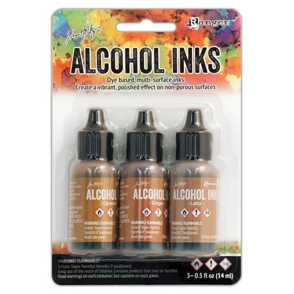 Tim Holtz Alcohol Ink - 1/2oz - Cabin Cupboard Color Kit, Set of 3