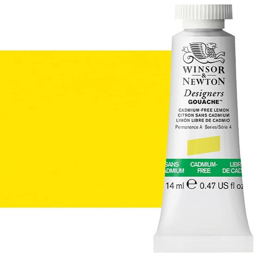 Winsor & Newton Designer's Gouache 14ml Cadmium-Free Lemon
