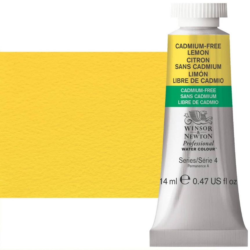 Winsor & Newton Professional Watercolor - Cadmium-Free Lemon, 14ml Tube