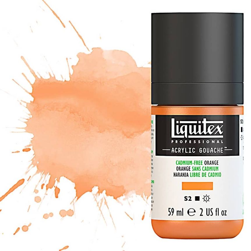 Liquitex Professional Acrylic Gouache 2oz Cadmium-Free Orange