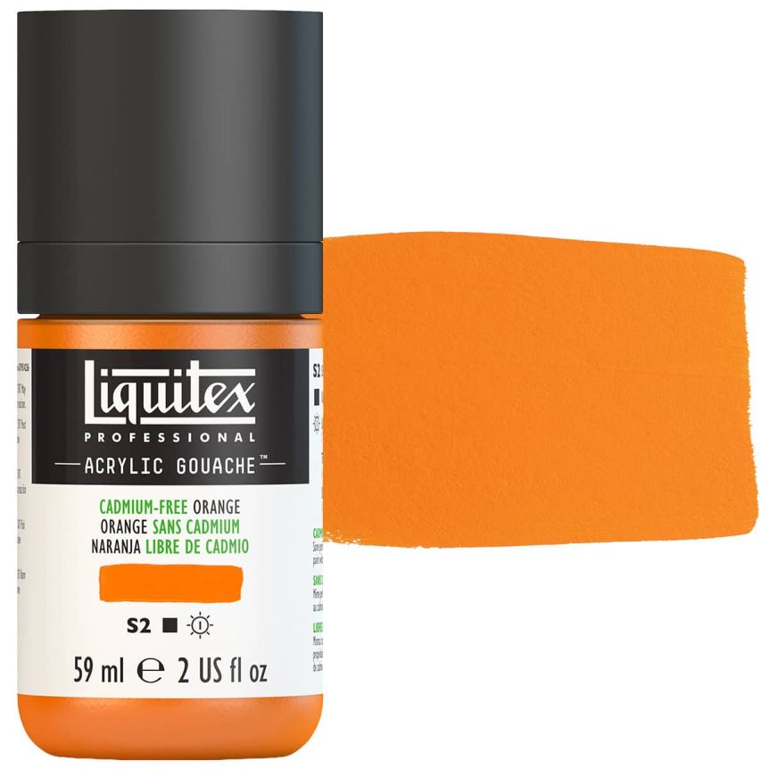 Liquitex Professional Acrylic Gouache - Cadmium-Free Orange, 2oz Bottle