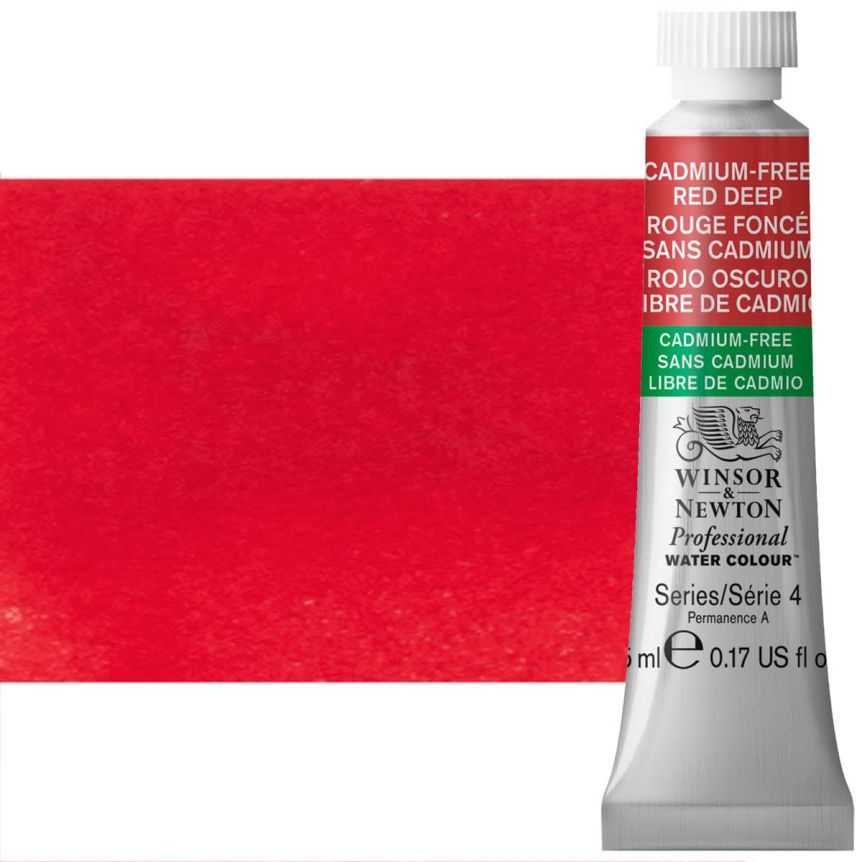 Winsor & Newton Professional Watercolor - Cadmium-Free Red Deep, 5ml Tube
