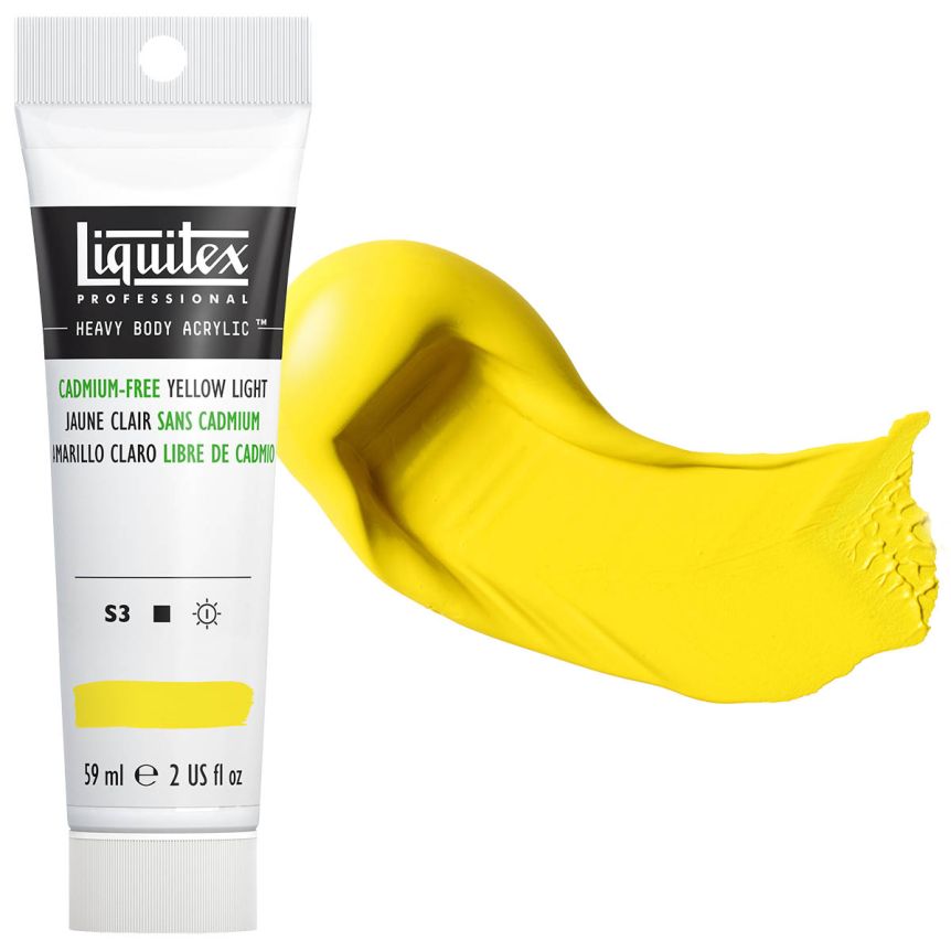 Liquitex Professional Heavy Body Acrylic - Cadmium-Free Yellow Light, 2oz Tube