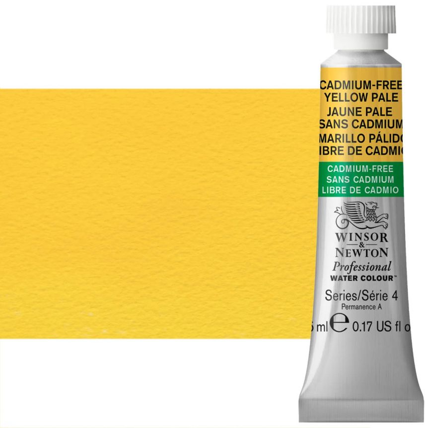 Winsor & Newton Professional Watercolor - Cadmium-Free Yellow Pale, 5ml Tube