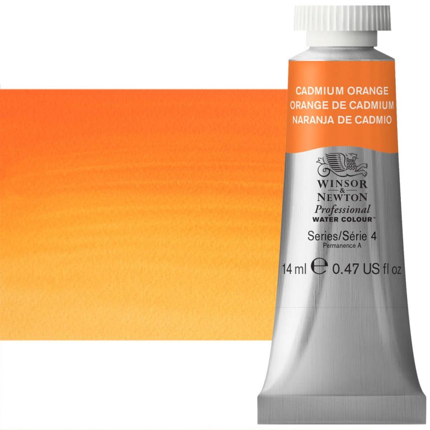 Winsor & Newton Professional Watercolor - Cadmium Orange, 14ml Tube