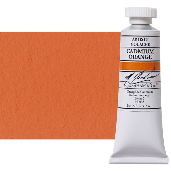 M Graham Gouache 15ml Cadmium Orange