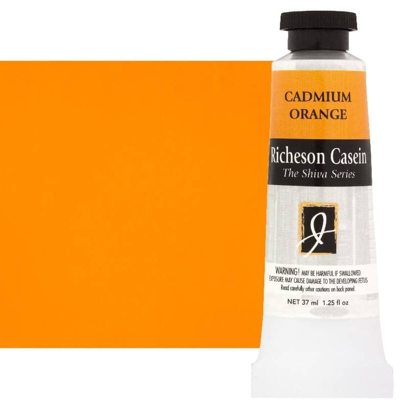 Shiva Signa-Sein Casein Color 37 ml Tube - Cadmium Orange