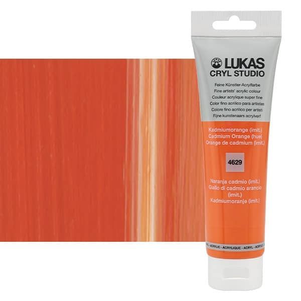 LUKAS CRYL Studio 125 ml Tube - Cadmium Orange Hue