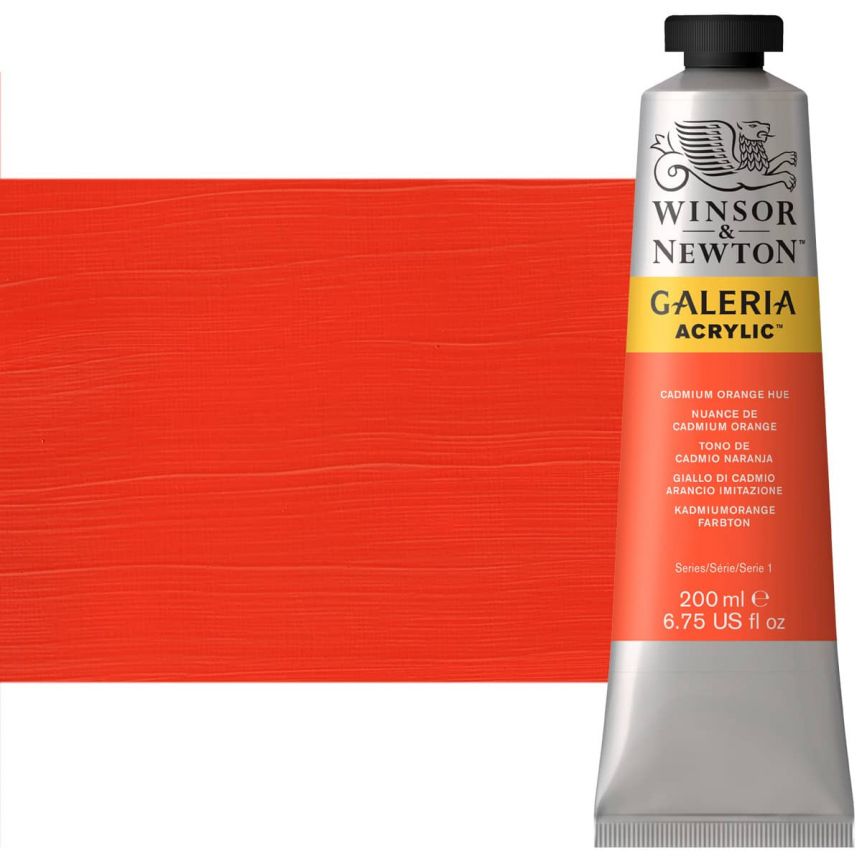 Winsor & Newton Galeria Flow Acrylic - Cadmium Orange Hue, 200ml