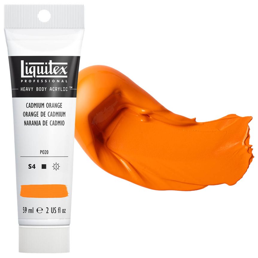 Liquitex Heavy Body Acrylic - Cadmium Orange, 2oz Tube