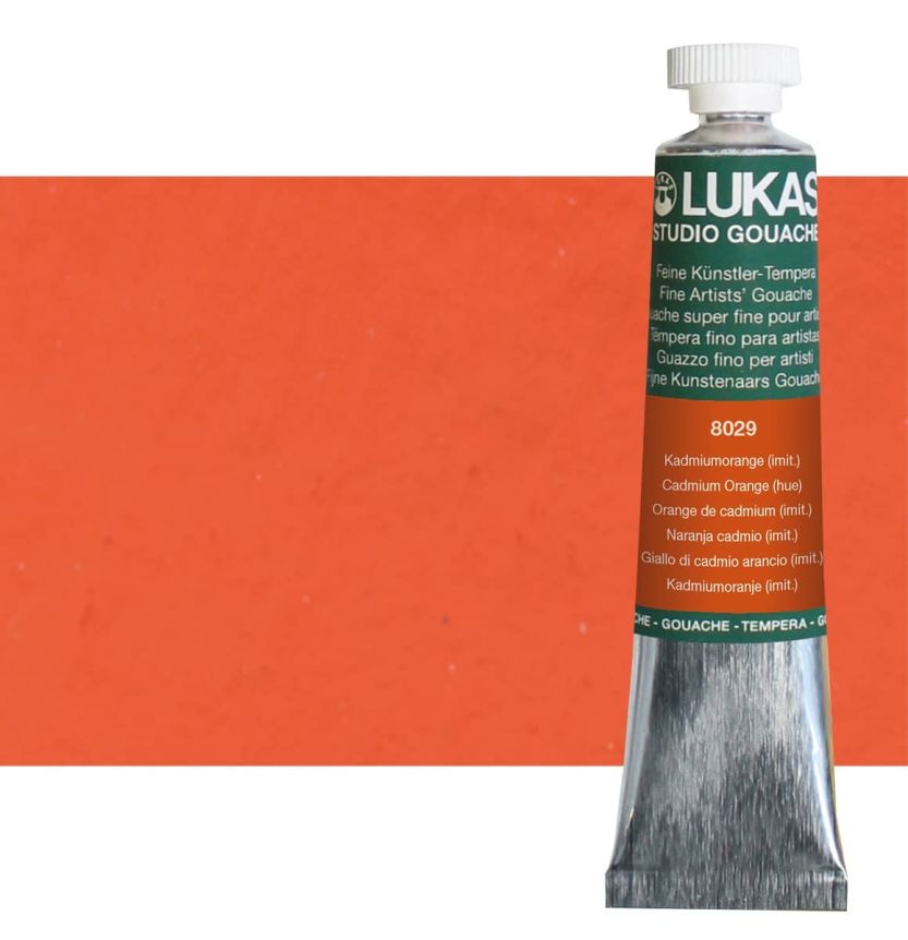 LUKAS Designer's Gouache 20 ml Tube - Cadmium orange