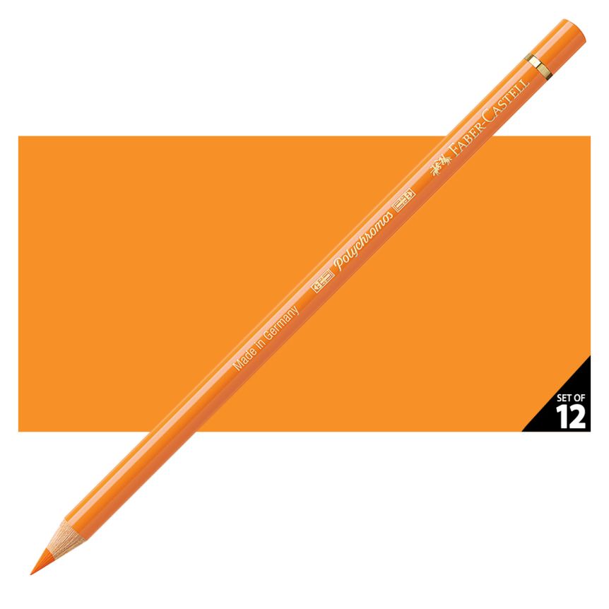 Faber-Castell Polychromos Pencil, No. 111 - Cadmium Orange (Box of 12)