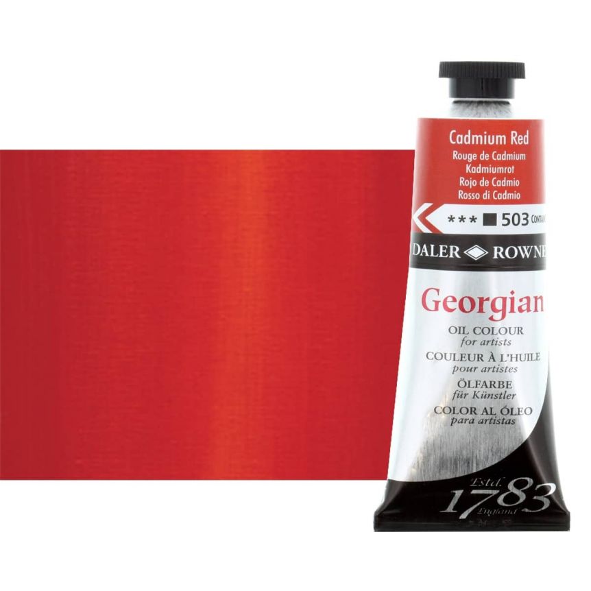 Daler-Rowney Georgian Oil Color 38ml Tube - Cadmium Red
