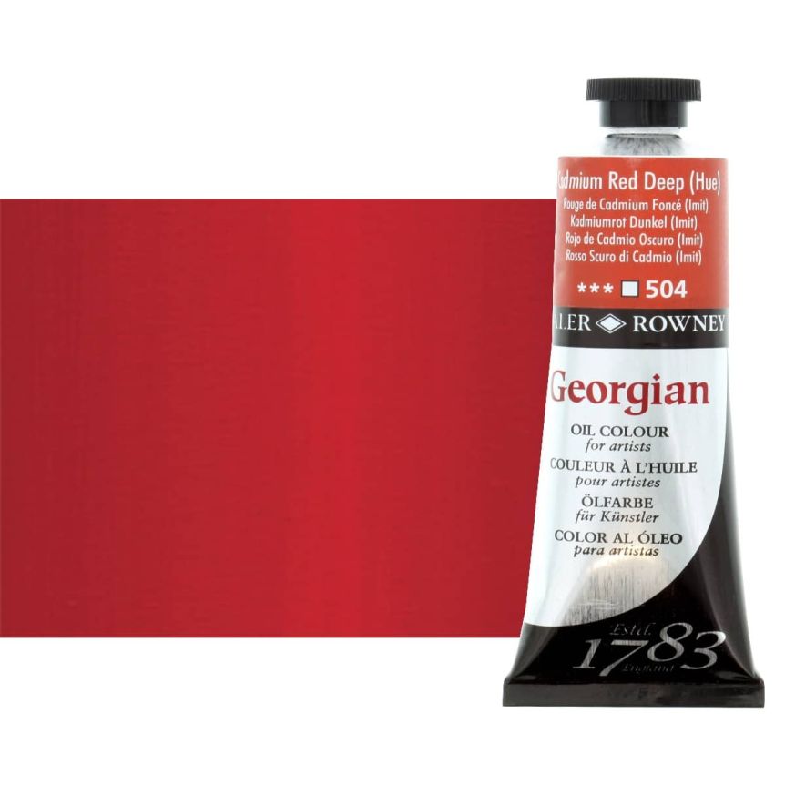 Daler-Rowney Georgian Oil Color 75ml Tube - Cadmium Red Deep Hue