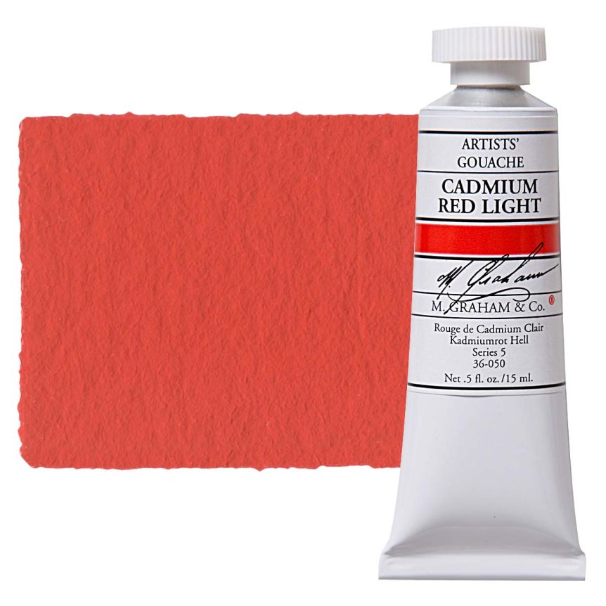 M. Graham Artists Gouache 15ml - Cadmium Red Light