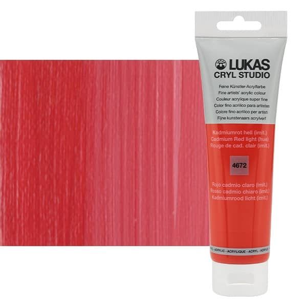 LUKAS CRYL Studio 125 ml Tube - Cadmium Red Light Hue
