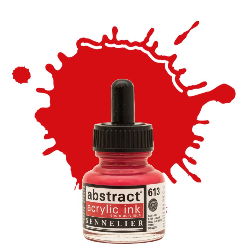 Sennelier Abstract Acrylic Ink - Cadmium Red Light Hue, 30ml