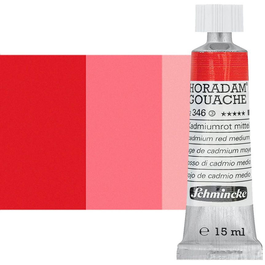 Schmincke Horadam Gouache Cadmium Red Medium, 15ml Tube