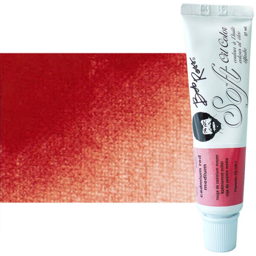 Bob Ross Soft Oil Color - Cadmium Red Medium, 37 ml Tube