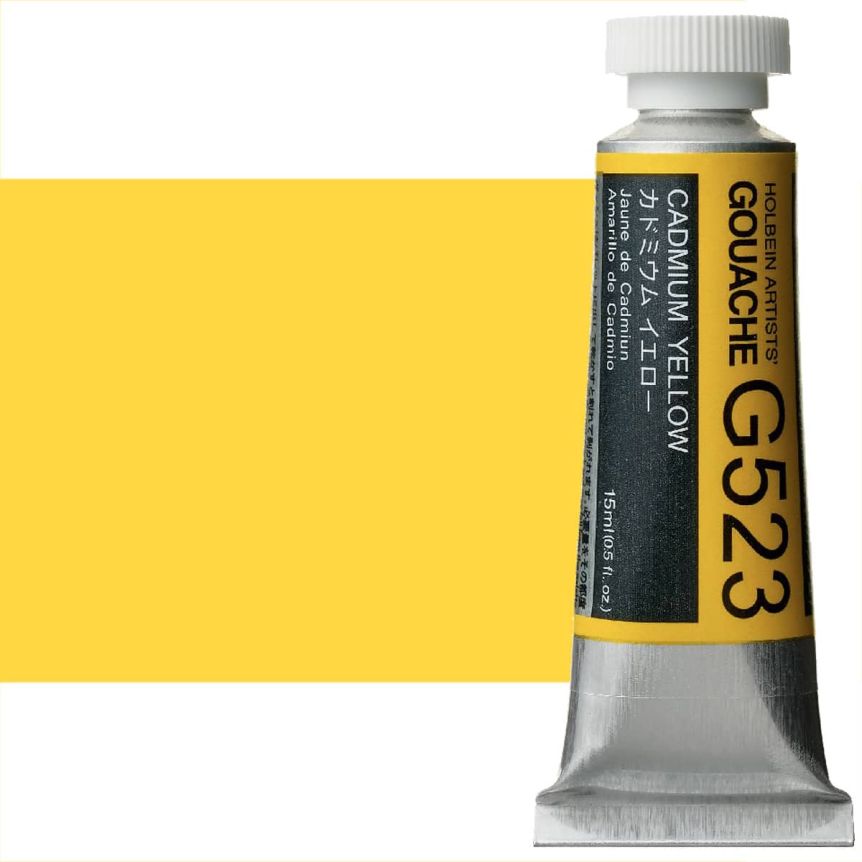 Holbein Artists' Gouache - Cadmium Yellow, 15ml Tube