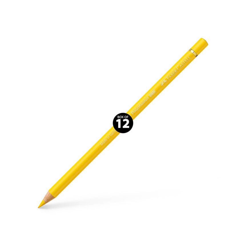 Faber-Castell Polychromos Pencil, No. 107 - Cadmium Yellow (Box of 12)
