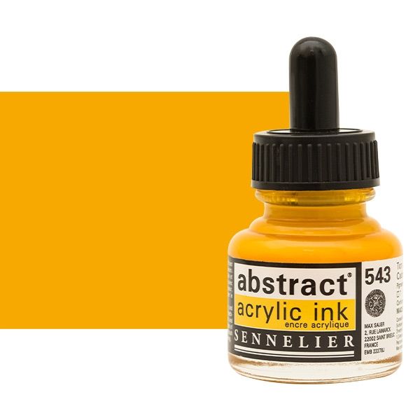 Sennelier Abstract Acrylic Ink 30ml Cadmium Yellow Deep Hue
