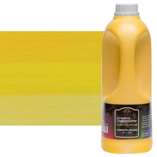 Creative Inspirations Acrylic Paint Cadmium Yellow Hue 1.8 liter jug
