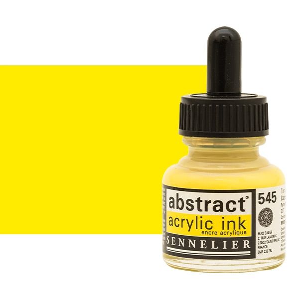 Sennelier Abstract Acrylic Ink 30ml Cadmium Yellow Lemon Hue