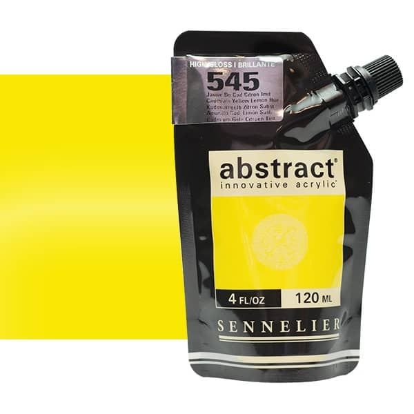 Sennelier Abstract Acrylics Cadmium Yellow Lemon Hue High Gloss 120 ml