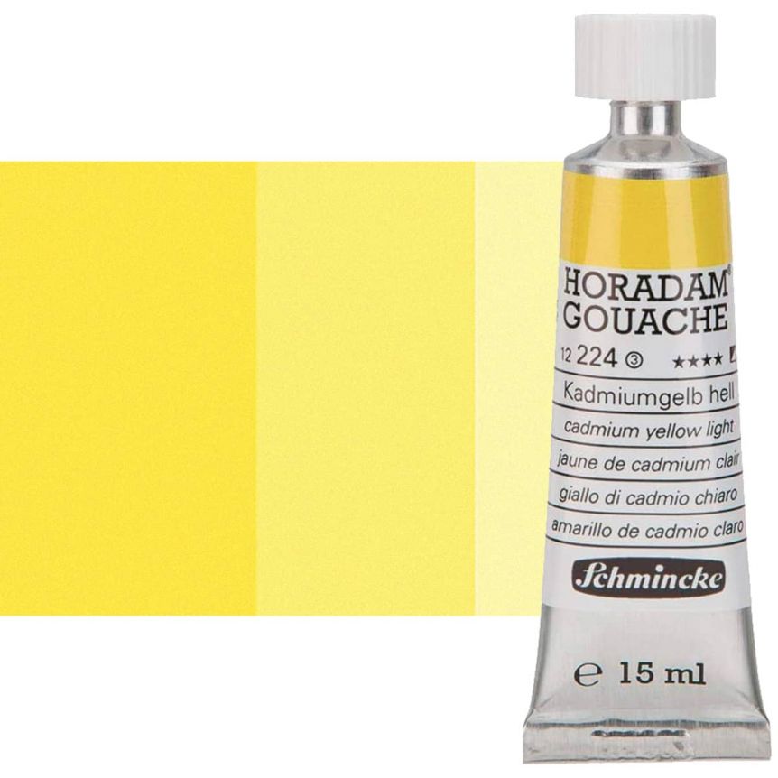Schmincke Horadam Gouache Cadmium Yellow Light, 15ml Tube