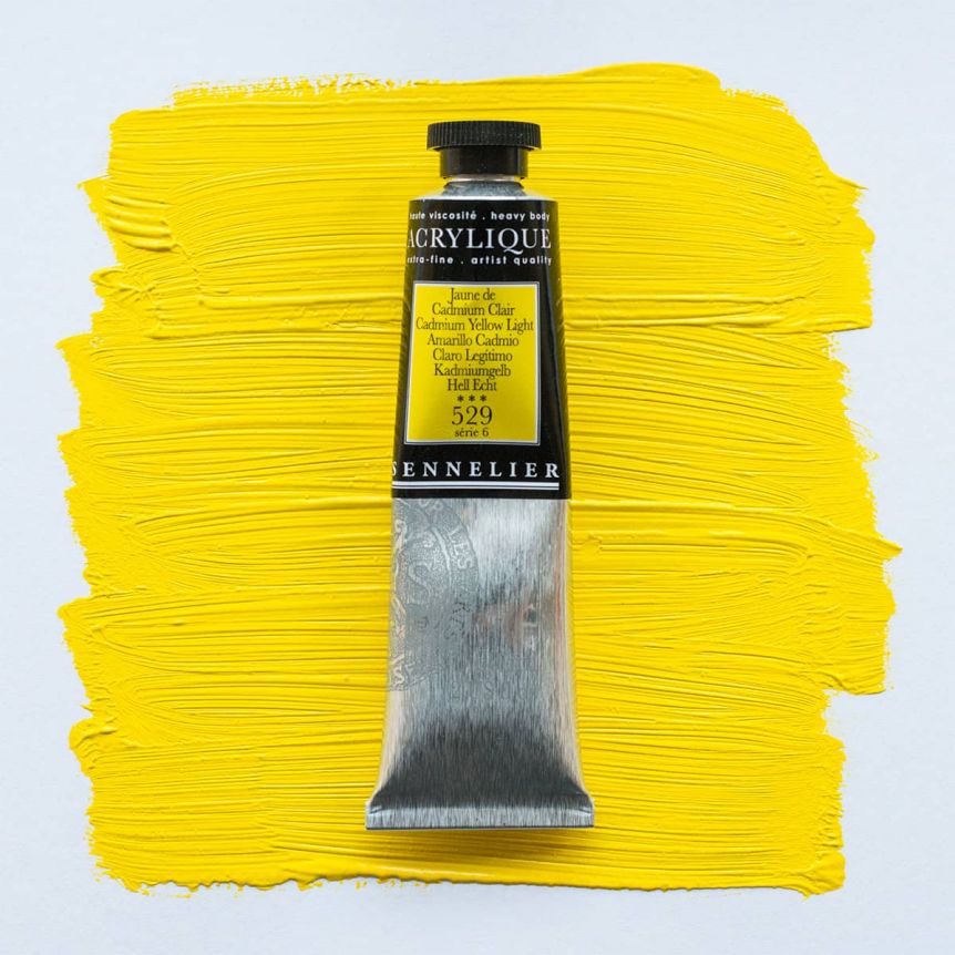 Sennelier Extra Fine Artist Acrylics - Cadmium Yellow Light, 60ml
