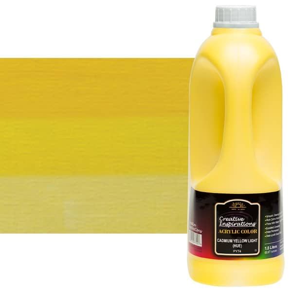 Creative Inspirations Acrylic Paint Cadmium Yellow Light Hue 1.8 liter jug