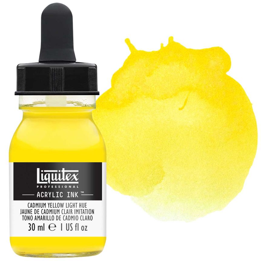Liquitex Acrylic Ink - Cadmium Yellow Light Hue, 30ml Bottle