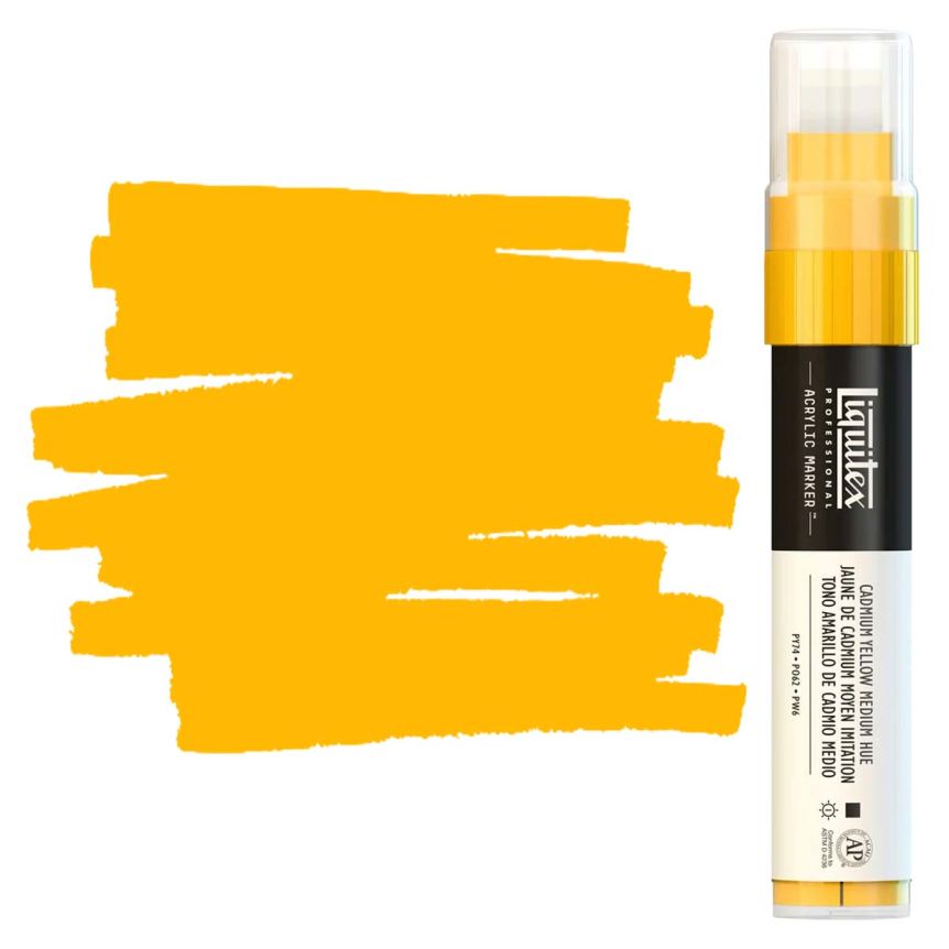 Liquitex Professional Paint Marker Wide (15mm) - Cadmium Yellow Medium Hue