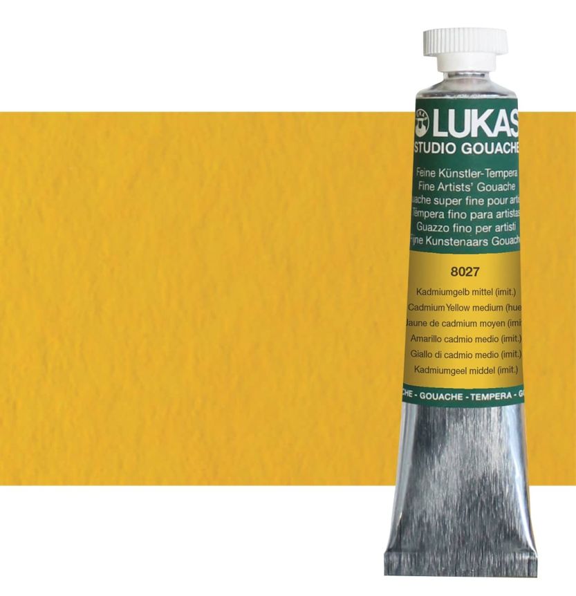 LUKAS Designer's Gouache 20 ml Tube - Cadmium Yellow medium