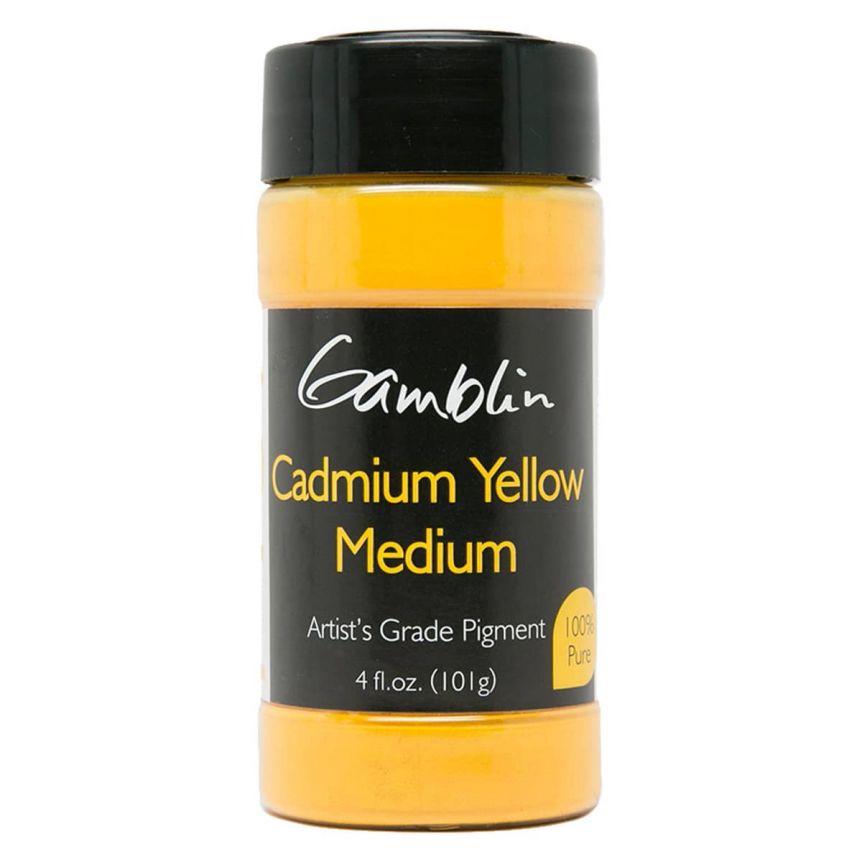 Gamblin Dry Pigment - Cadmium Yellow Medium, 101 Grams