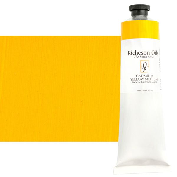 Shiva Signature Permanent Artist Oil Color 150 ml Tube - Cadmium Yellow Medium