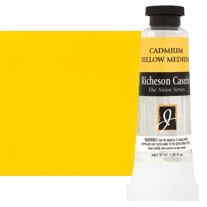 Shiva Signa-Sein Casein Color 37 ml Tube - Cadmium Yellow Medium