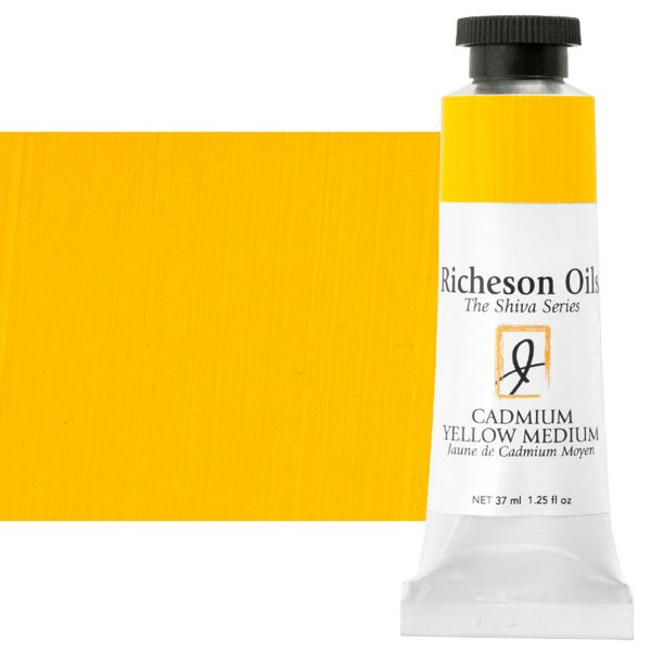 Shiva Signature Permanent Artist Oil Color 37 ml Tube - Cadmium Yellow Medium