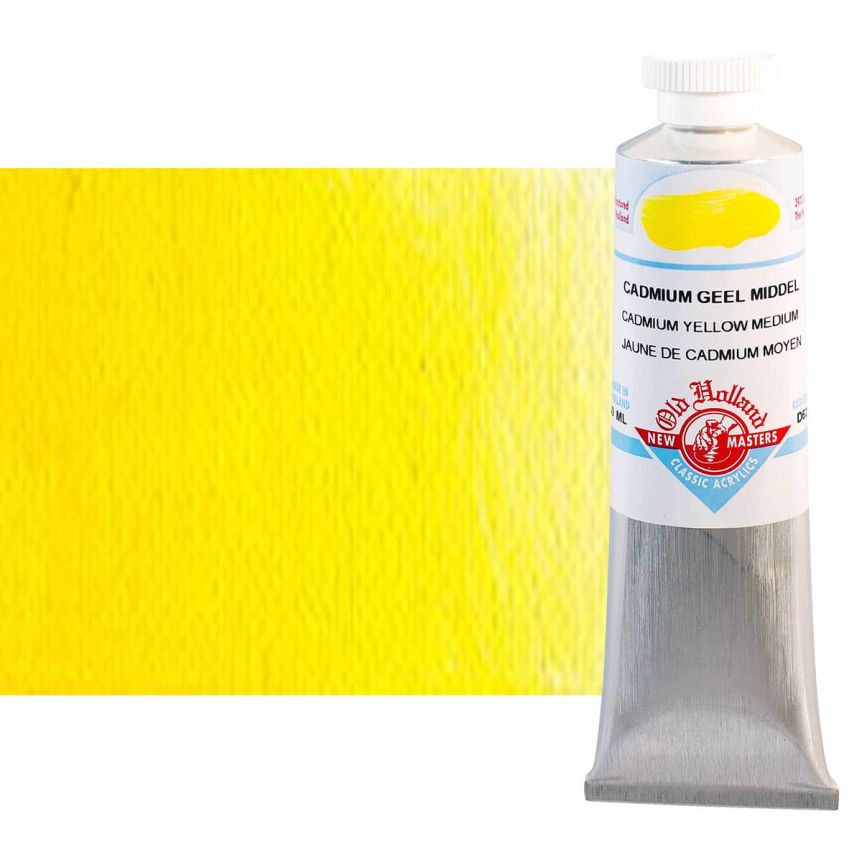 Old Holland New Masters Classic Acrylic Colors Cadmium Yellow Medium 60 ml